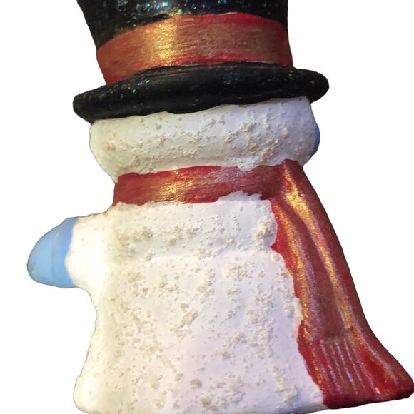 Two Snowman Candlestick Holders Some Wear - Picture 11 of 12